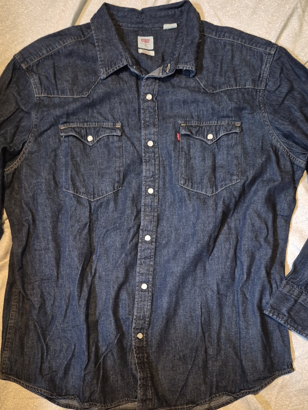 Levi's Indigo Denim Western Button-Down Shirt